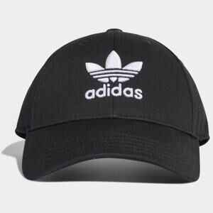 Adidas Trefoil Baseball Cap Black & White Size S / M